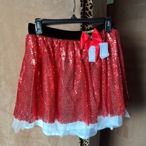 Love on a Hanger Festive Santa Skirt